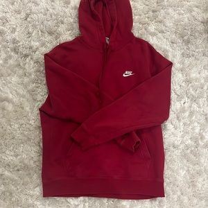 Dark Red Nike Hoodie